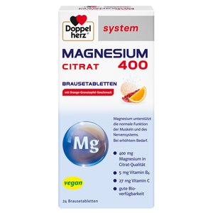     DOPPELHERZ Magnesium 400 Citrat system Brausetabl.
