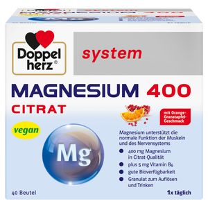     DOPPELHERZ Magnesium 400 Citrat system Granulat
