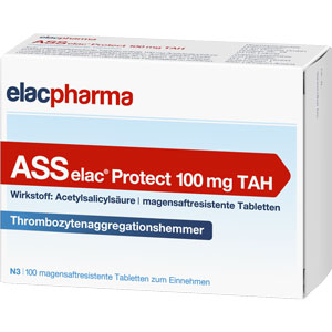     ASS elac Protect 100 mg TAH magensaftres.Tabletten
