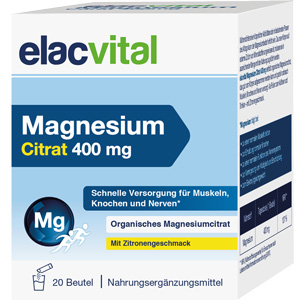     ELACVITAL Magnesium Citrat 400 mg
