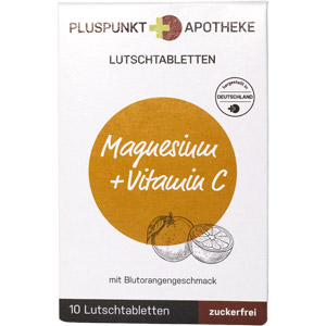     PLUSPUNKT Magnesium+Vitamin C Lutschtabletten
