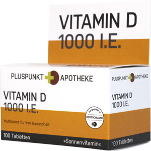     PLUSPUNKT Vitamin D 1000 I.E. Tabletten
