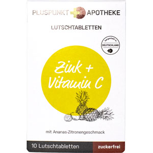     PLUSPUNKT Zink+Vitamin C Lutschtabletten
