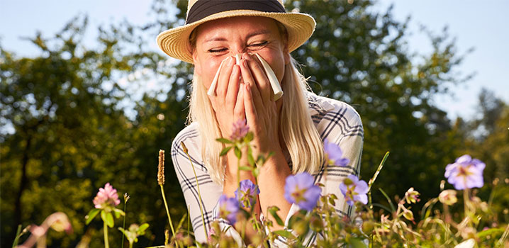 Abbildung: Heuschnupfen – Allergie gegen Pollen